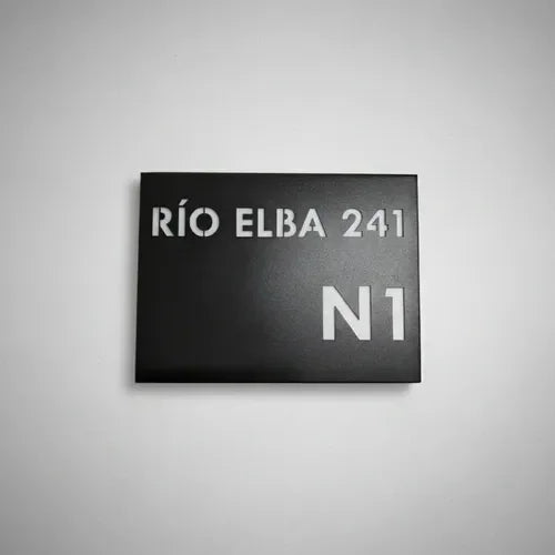 Número de Casa Cuadrado 30x30 Negro - foto 8