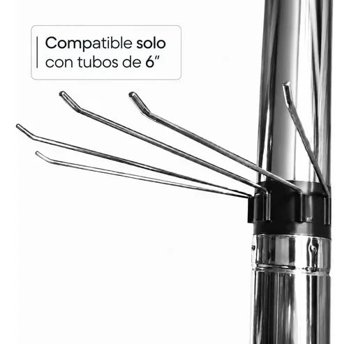 Secador de ropa para calefactor de pie