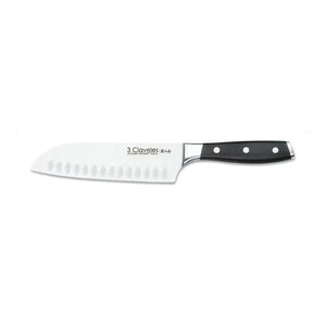 Cuchillo Santoku 3 Claveles 18 cm Acero Inoxidable Forjado + Grabado Personalizado