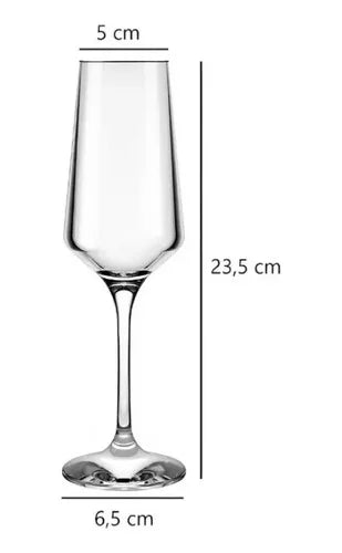 12 Copas 225ml Champagne Brunello Premium Nadir