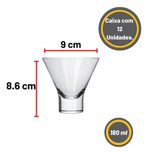 Vaso Nadir Ilhabela 7323 De 180ml Color Transparente Pack12 Unidades