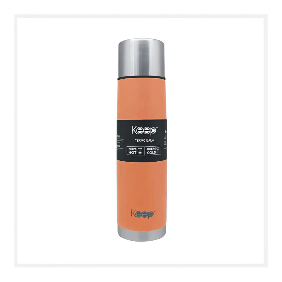 Termo Bala Keep 500 ml Coral claro + Grabado Personalizado