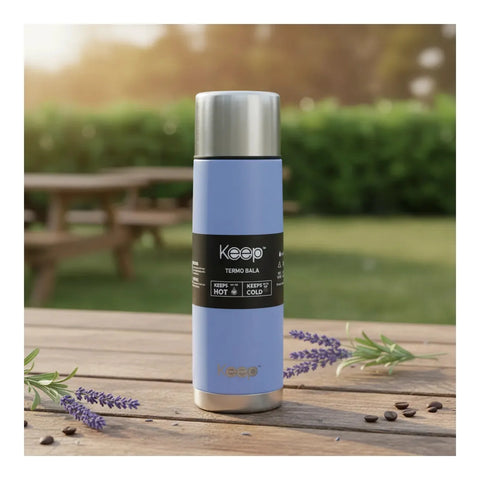 Termo Bala Keep 500 ml Lavanda + Grabado Personalizado