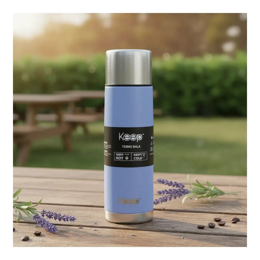 Termo Bala Keep 500 ml Lavanda + Grabado Personalizado
