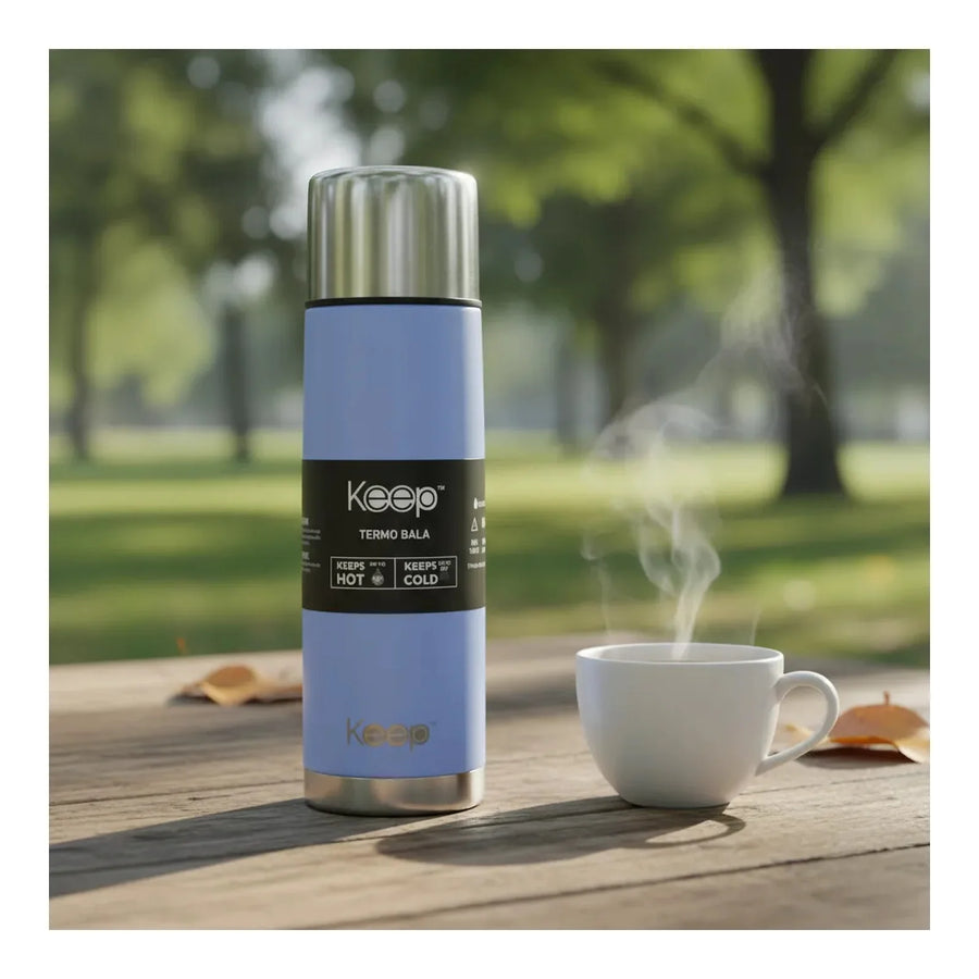 Termo Bala Keep 500 ml Lavanda + Grabado Personalizado