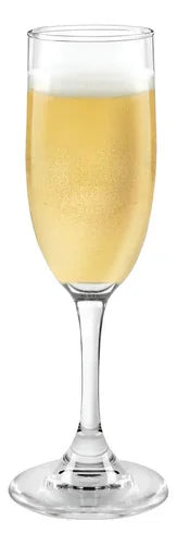 Set 6 Copas Flute Champagne Vidrio Cristar Premiere 183ml