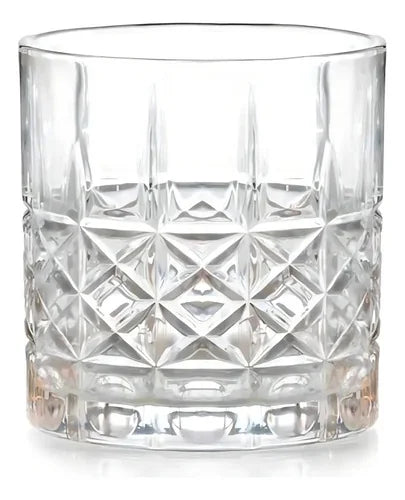 Pack De 6 Vasos Allegra Stirling Para Whisky De Vidrio, 330 Ml