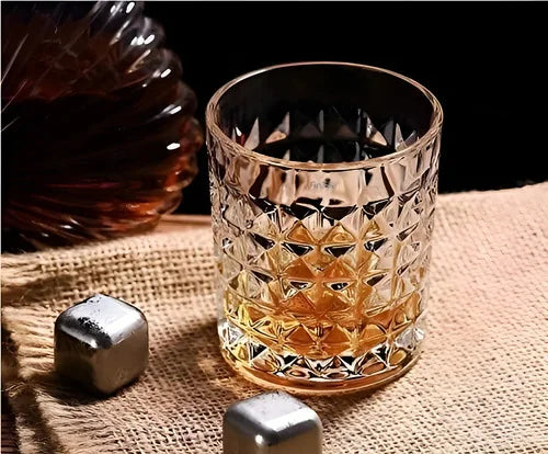 Pack De 6 Vasos Allegra Stirling Para Whisky De Vidrio, 330 Ml