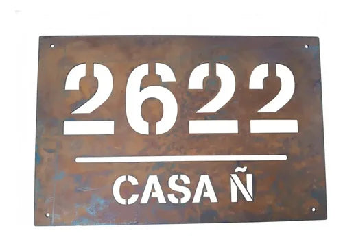Número de Casa Minimalista Grande 30x50 - foto 4