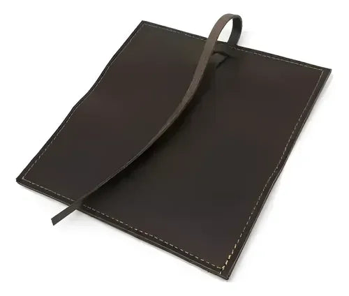 Tabaquera Extra Grande Cuero + Grabado Láser Café Liso