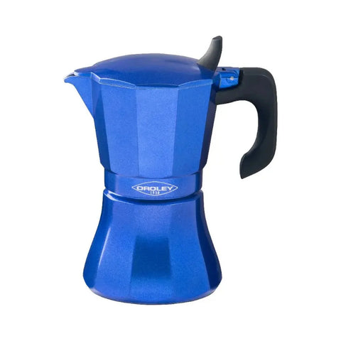 Cafetera Italiana Oroley Petra Azul 9 Tazas Inducción