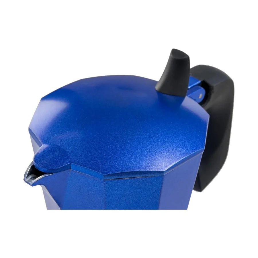 Cafetera Italiana Oroley Petra Azul 9 Tazas Inducción