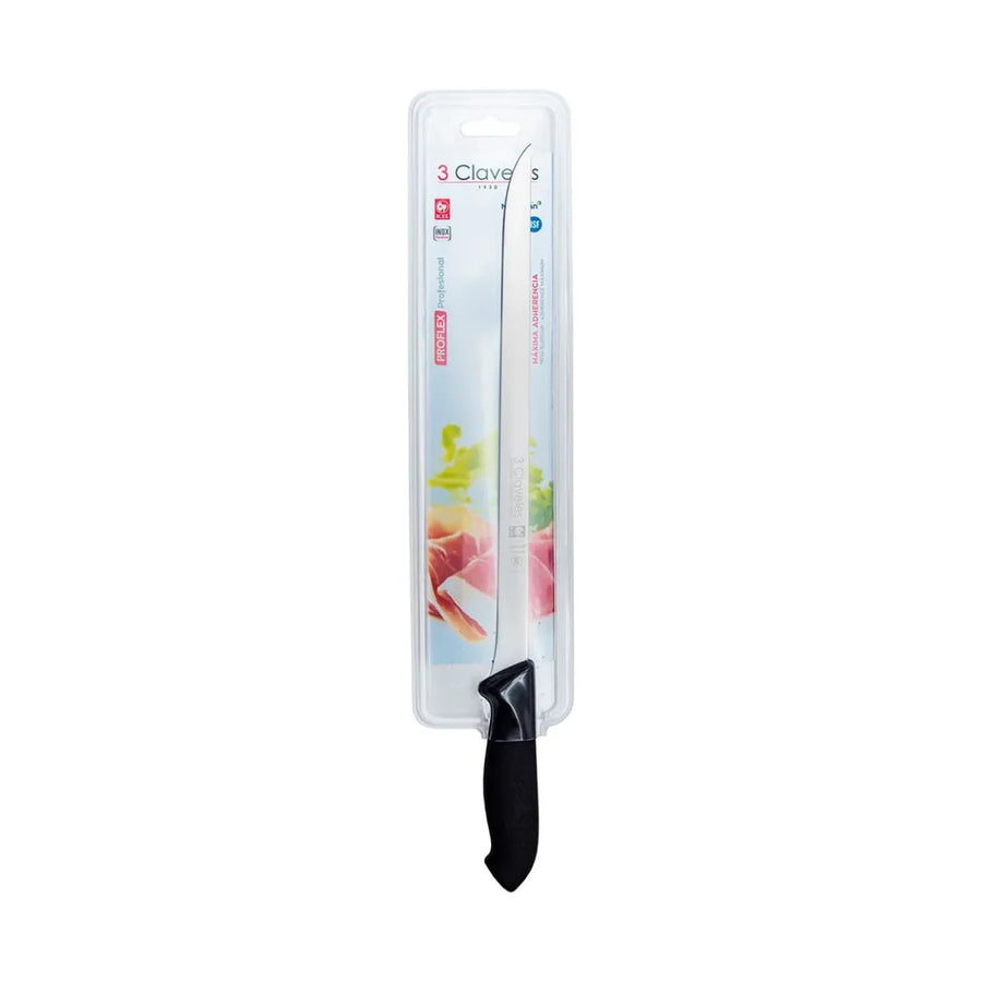 Cuchillo Jamonero 3 Claveles Proflex 8290 Hoja Flexible + Grabado Personalizado