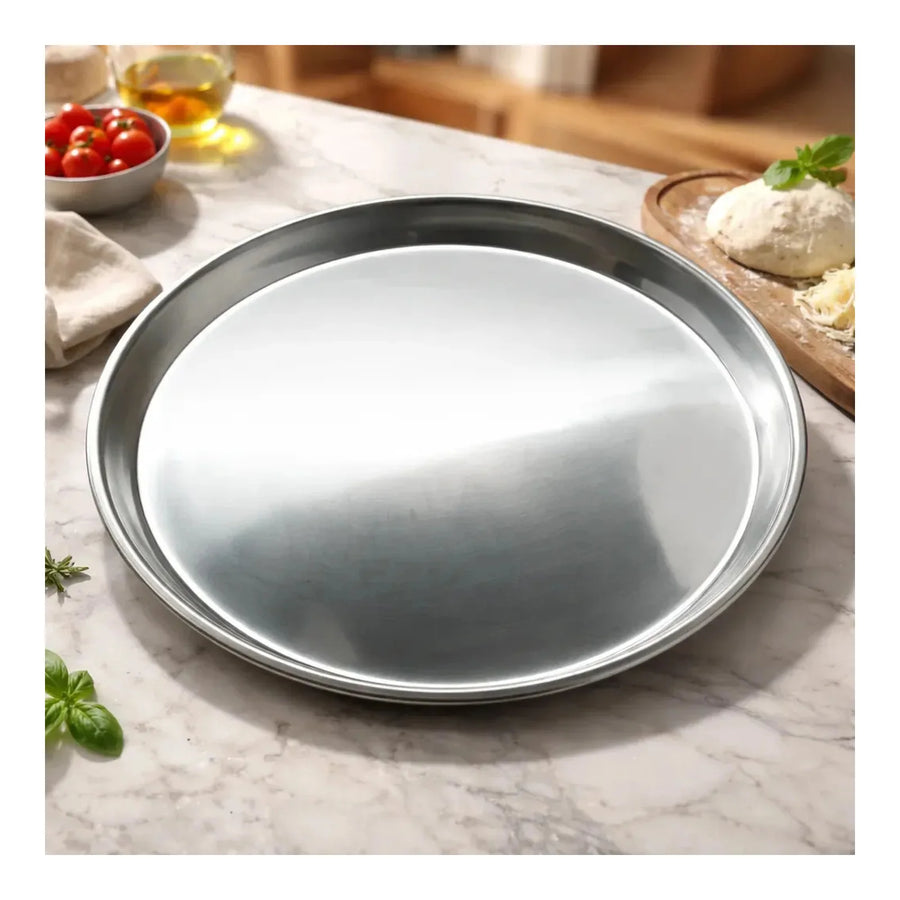 Bandeja para Pizza de Acero Inoxidable 40 cm