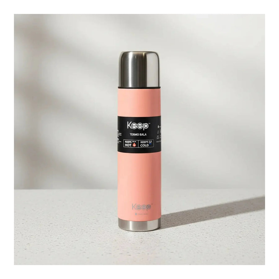Termo Bala Keep 1 L Rosado + Grabado Personalizado