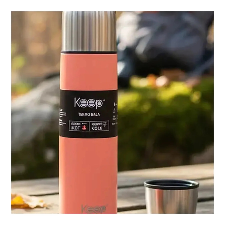 Termo Bala Keep 1 L Rosado + Grabado Personalizado
