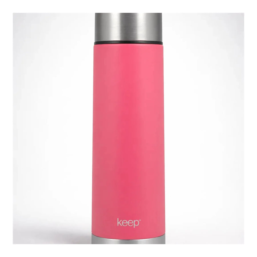 Termo Bala Keep 1 L Rosa + Grabado Personalizado