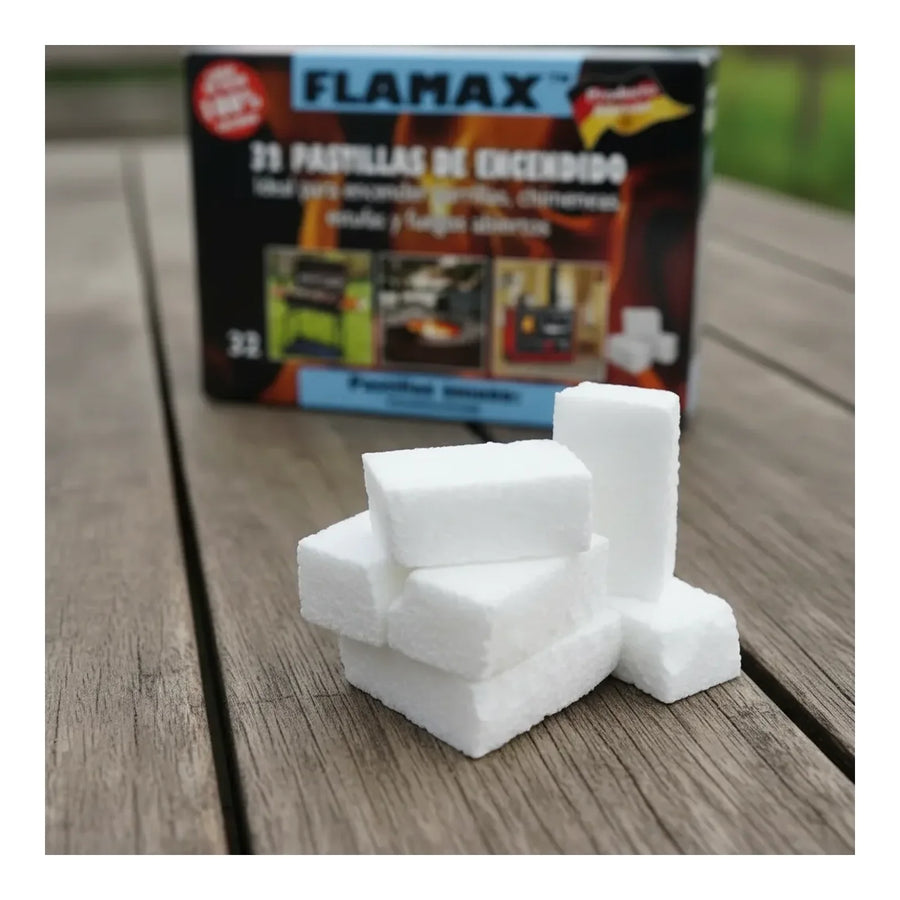 Iniciador de Fuego Quincho Flamax 32 Pastillas para Parrilla