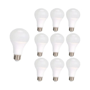 Pack 10 Ampolletas LED 9W E27 Luz Cálida
