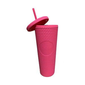 Vaso Tumbler Keep 710 ml con Bombilla Rosa + Grabado Personalizado