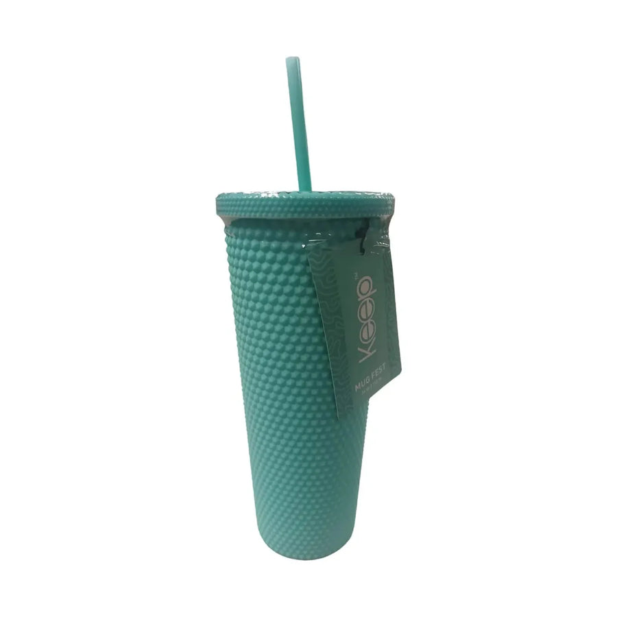 Vaso Tumbler Keep 710 ml con Bombilla Azul claro + Grabado Personalizado