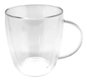 Tazon Vidrio Doble Pared 470ml Glasso Transparente Glasso
