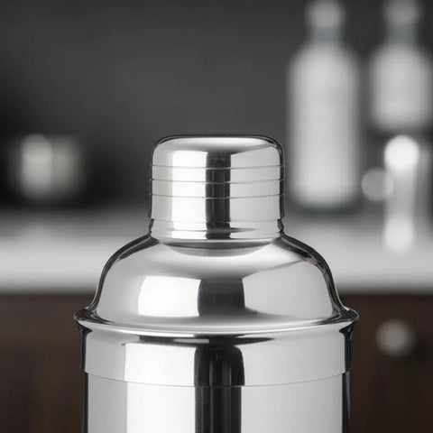 Coctelera Bar Profesional 700ml Acero Inoxidable + Grabado Gris