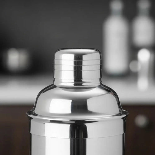 Coctelera Bar Profesional 700ml Acero Inoxidable + Grabado Gris