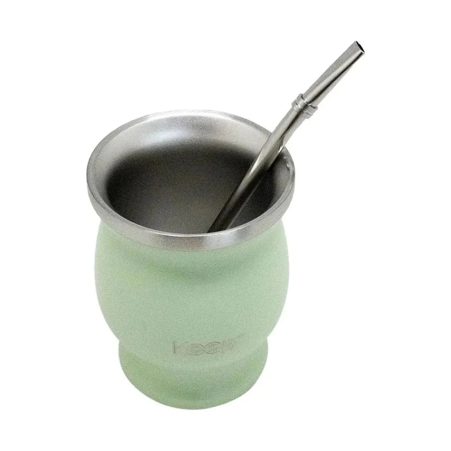 Mate Keep 200 ml con Bombilla Menta + Grabado Personalizado