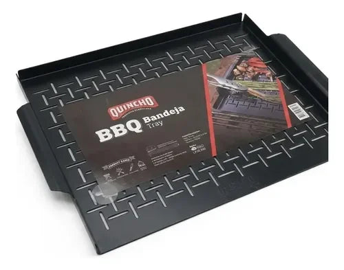 Grill Bandeja Asado Parrilla Saltear Verduras Pescado Bbq  Negro