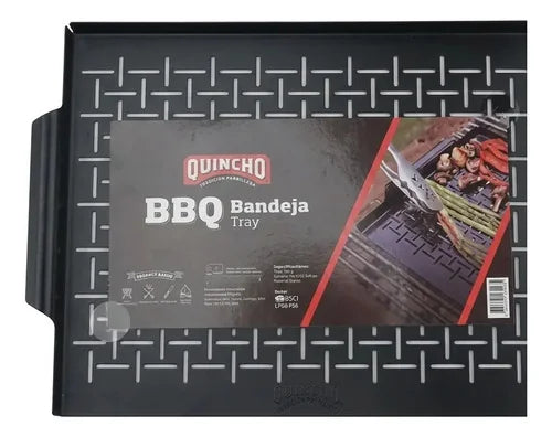 Grill Bandeja Asado Parrilla Saltear Verduras Pescado Bbq  Negro