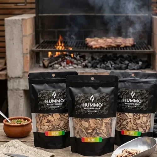 Pack X3  Chips De Madera Para Ahumar Sabores Ahumador Bbq