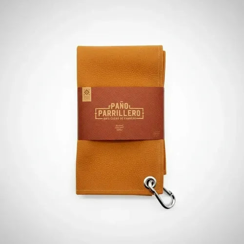 Paño Parrilla Premium 100% Cuero Parrilla Asado Quincho Bbq  Café