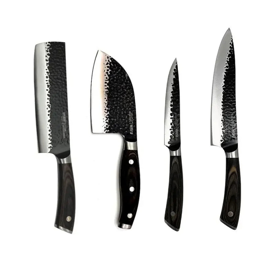 Set 4 Cuchillos Hammer Wayu + Grabado Personalizado