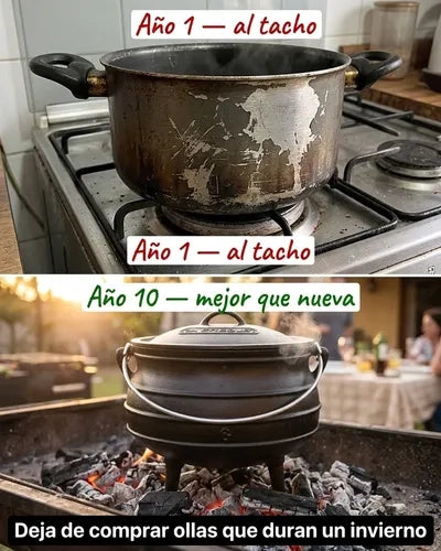 Olla Fierro Fundido 35 Litros