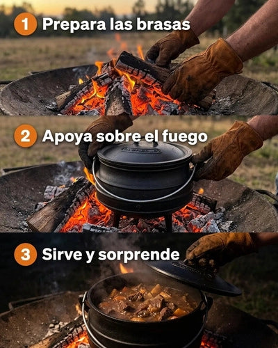 Olla Fierro Fundido 35 Litros