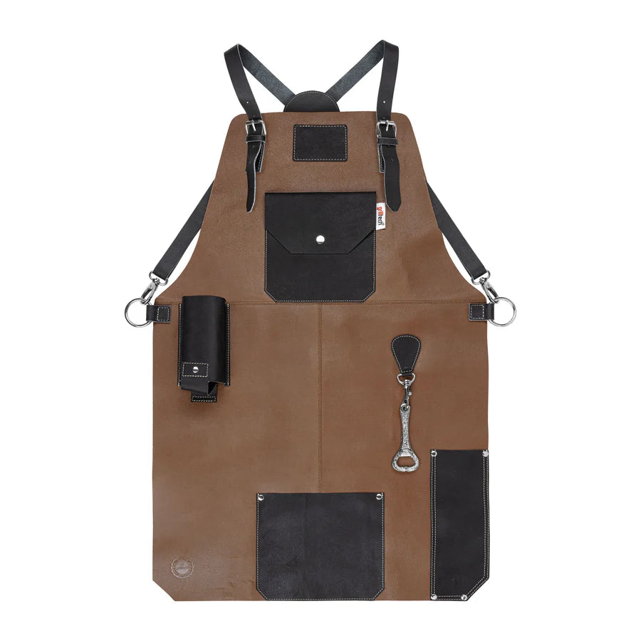Delantal Pechera Parrillera Master Brown + Grabado Láser