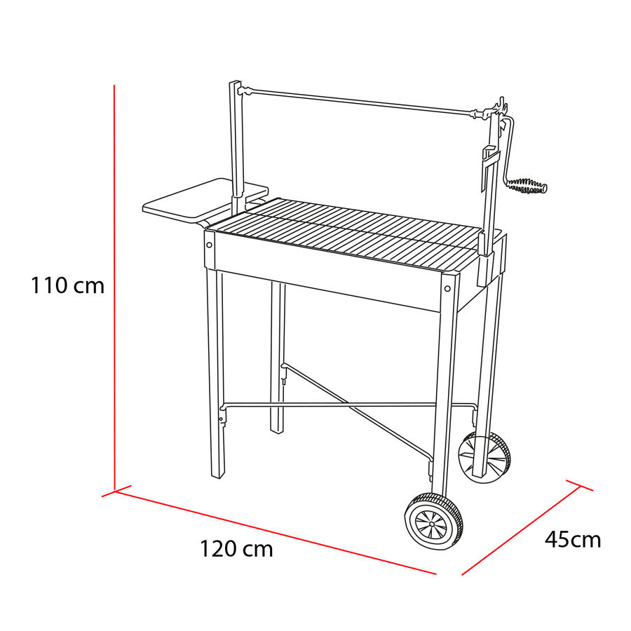 Parrilla Magallánica Clásica Grilltech Premium Asado Quincho