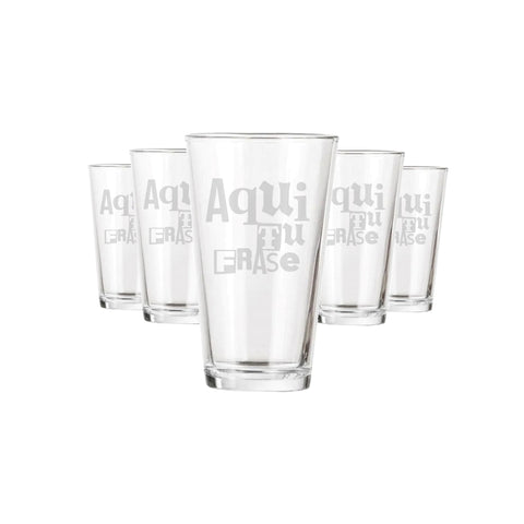 Set 6 Vasos Diseño Personalizado 490ml