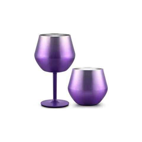 Copa Taca Brasil 400ml Rosa Doble Pared