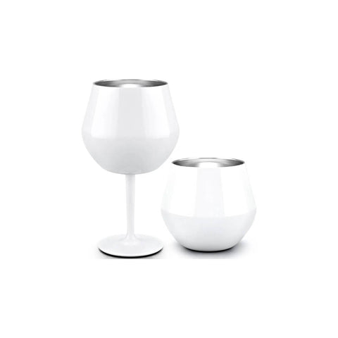 Copa Taca Brasil 400ml Blanca Doble Pared