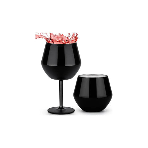 Copa Taca Brasil 400ml Negra Doble Pared