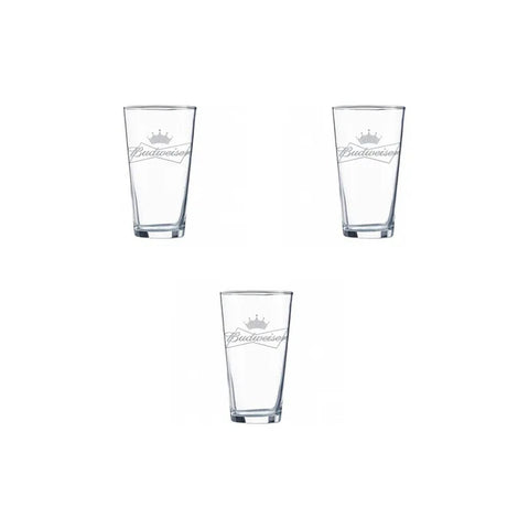 Set 6 Vasos Cerveza Budweiser 490ml