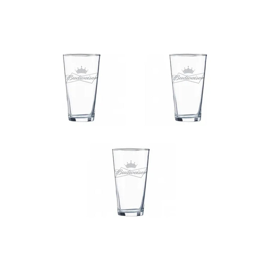 Set 6 Vasos Cerveza Budweiser 490ml