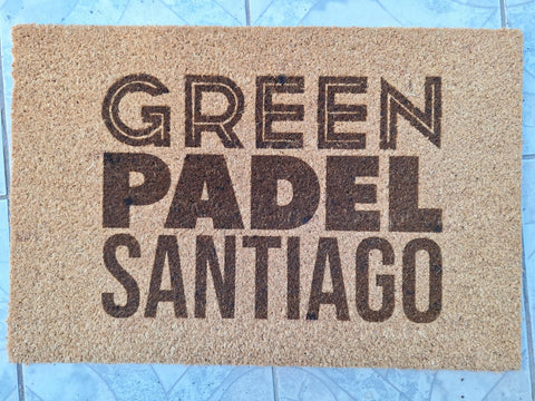 Limpiapiés Choapino Frase Personalizada 45x75 Fibra Coco