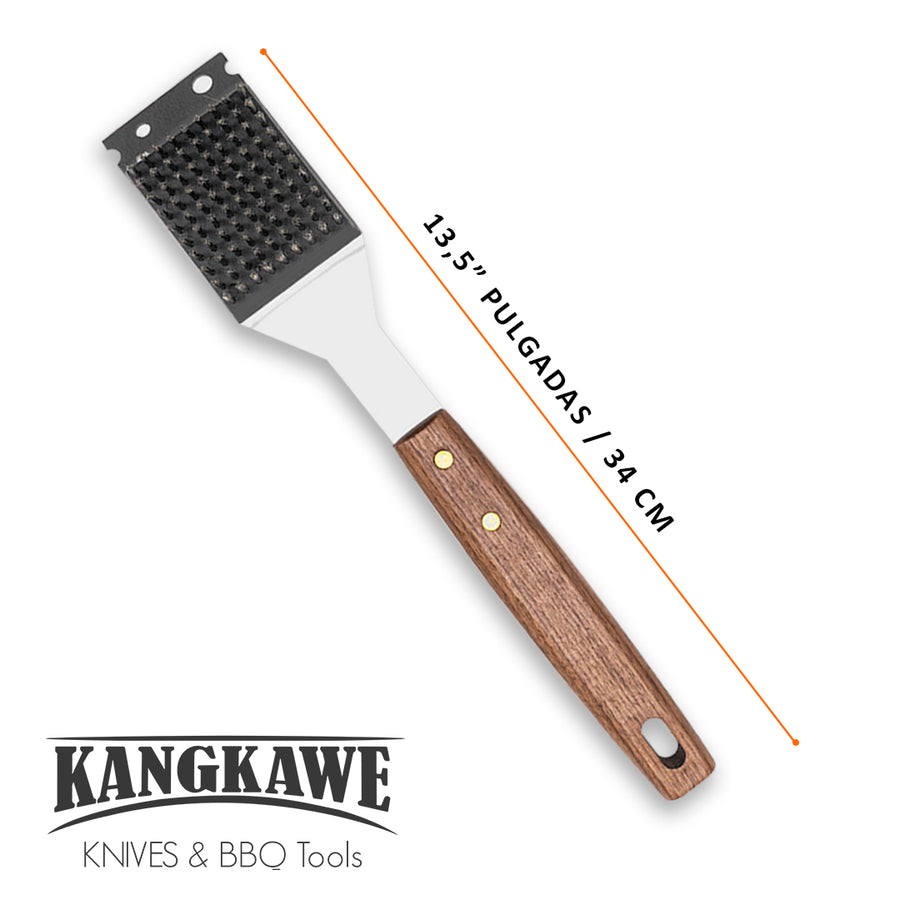 Medidas y dimensiones del cepillo limpia parrilla XL Kangkawe