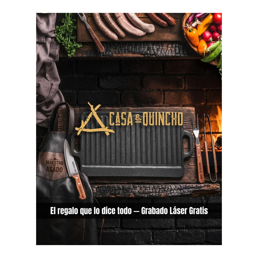 Cuchillo Carnicero 3 Claveles 18 cm Profesional 1383 + Grabado Personalizado