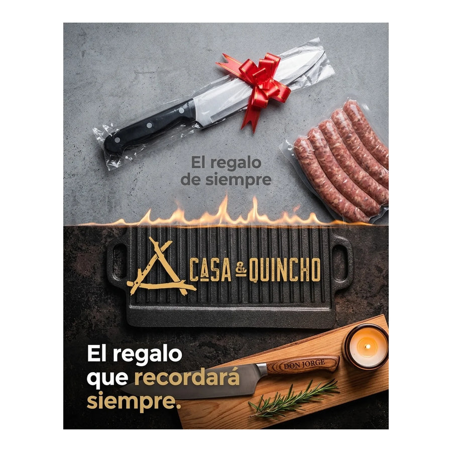 Cuchillo Carnicero 3 Claveles 20 cm Mango Amarillo 1384 + Grabado Personalizado