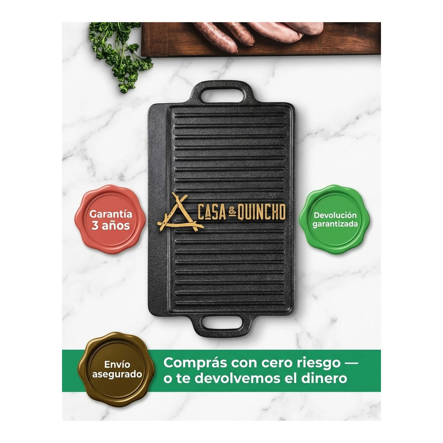 Cuchillo Carnicero 3 Claveles 30 cm Acero Inoxidable + Grabado Personalizado