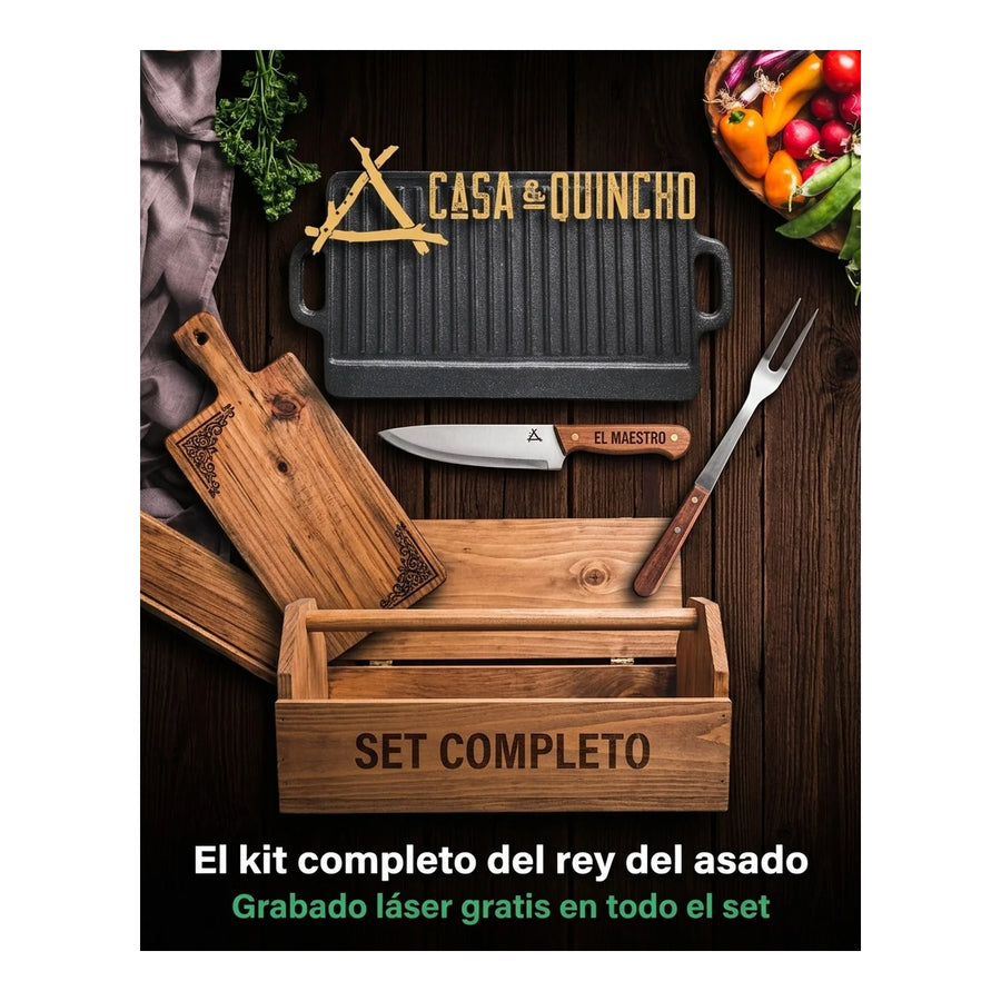 Cuchillo Carnicero 3 Claveles 20 cm Mango Amarillo 1384 + Grabado Personalizado